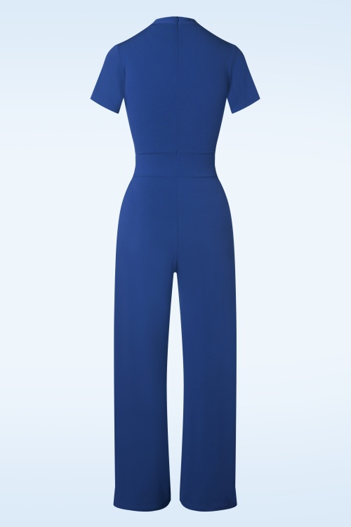 Very Cherry - Emmylou Jumpsuit in Royal Blue 2