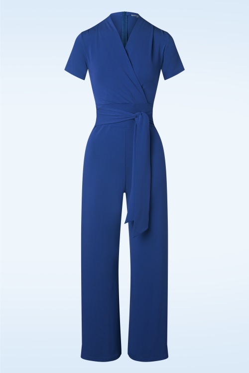 Very Cherry - Emmylou Jumpsuit in Royal Blue