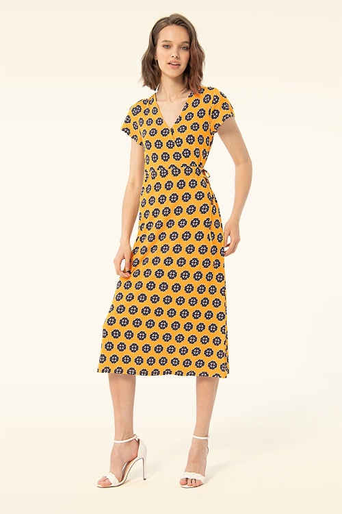 Surkana - Nylah jurk in geel 2