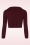 Mak Sweater - 50s Shela Cropped Cardigan in Burgundy 2