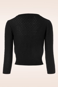 Mak Sweater - 50s Jennie Cardigan in Black 4