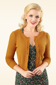 Mak Sweater - 50s Jennie Cardigan in Bronze 2
