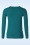 Mak Sweater - 50s Kelly Sweater in Teal Blue 2