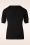 Mak Sweater - 50s Julie Floral Top in Black 2
