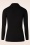 Mak Sweater - Gilet Ouvert Open Front Cardi Années 50 en Noir  2