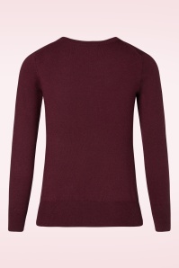 Mak Sweater - Kelly Sweater Années 50 en Bordeaux 2