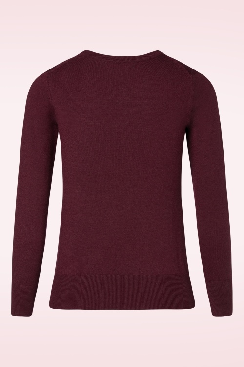 Mak Sweater - Kelly Sweater Années 50 en Bordeaux 2