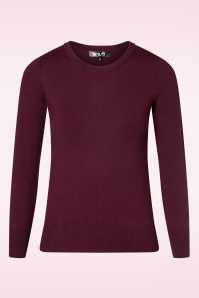 Mak Sweater - Kelly Sweater Années 50 en Bordeaux