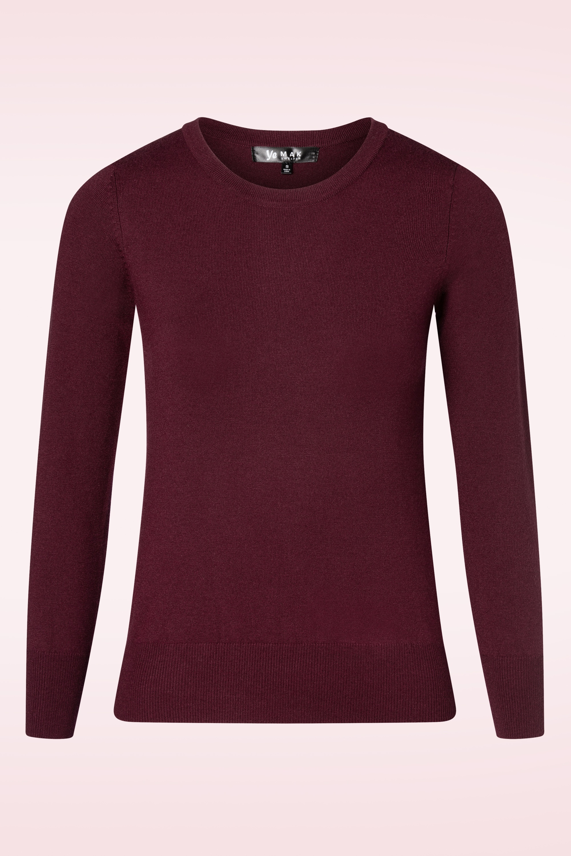 Mak Sweater - Kelly trui in bordeauxrood