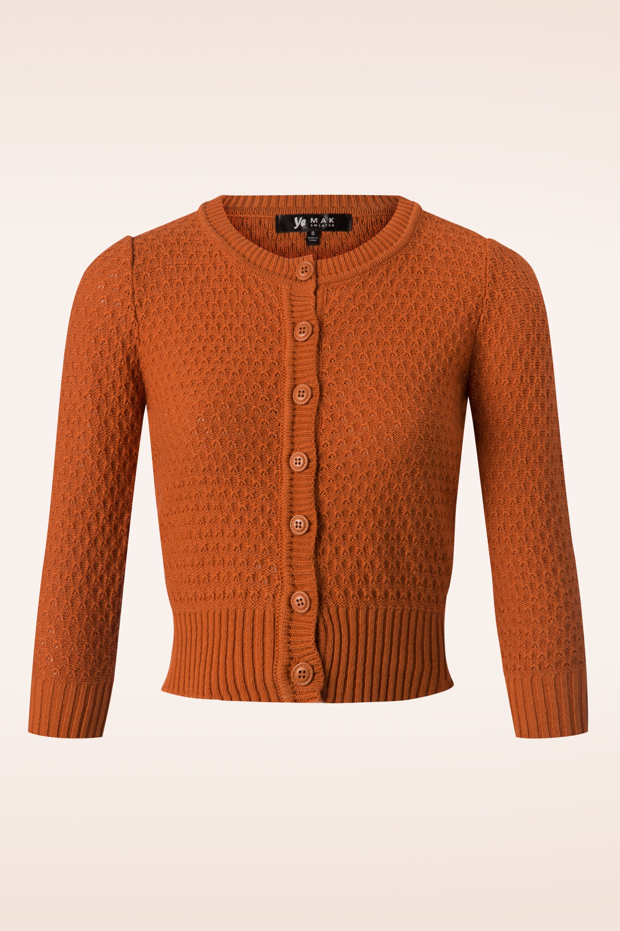 Mak Sweater - Jennie vest in vintage oranje