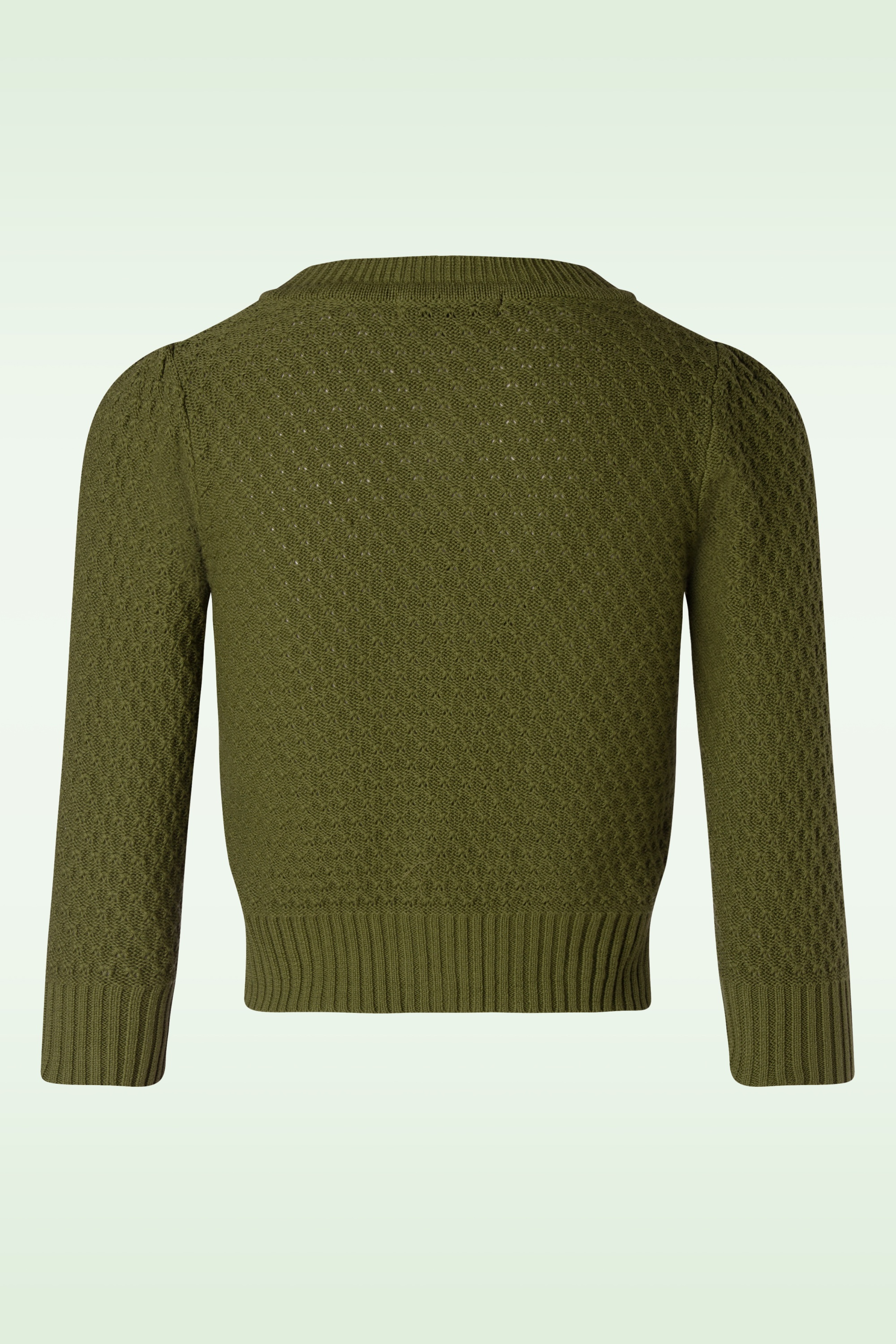 Mak Sweater - Jennie vest in mosgroen 2