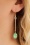 Lovely - Christine Opal Drop Earrings Années 70 en Vert d'Eau