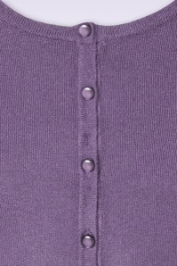Mak Sweater - 50s Nyla Cropped Cardigan in Blueberry Purple 3