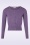 Mak Sweater - 50s Nyla Cropped Cardigan in Burgundy