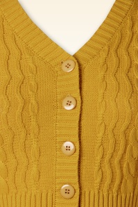 Vixen - Shelly Knit Cardigan in Mustard 3