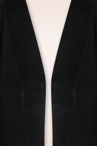 Mak Sweater - 50s Oda Open Front Cardigan in Black 3
