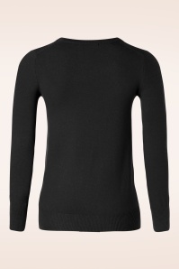Mak Sweater - Kelly Sweater Années 50 en Noir 4