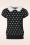 Mak Sweater - 60s Kristen Polkadot Sweater in Black and White