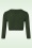 Mak Sweater - Shela Cropped Cardigan Années 50 en Vert Foncé 2