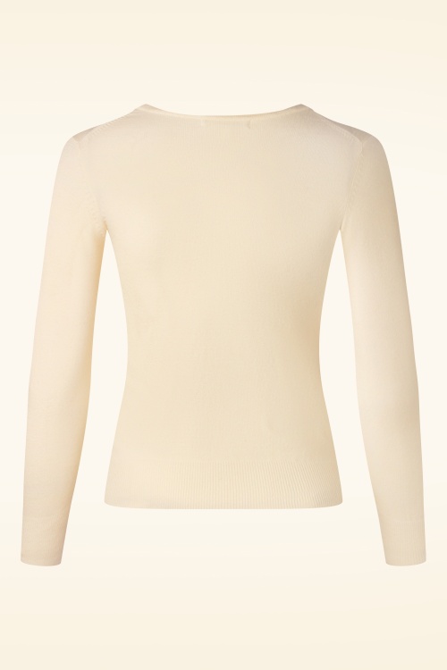 Mak Sweater - 50s Kelly Sweater in Ivory 2