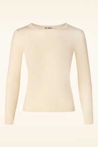 Mak Sweater - Shela cropped vest in ivoor