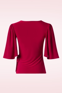 Vintage Chic for Topvintage - Belle Slinky top in rood 2