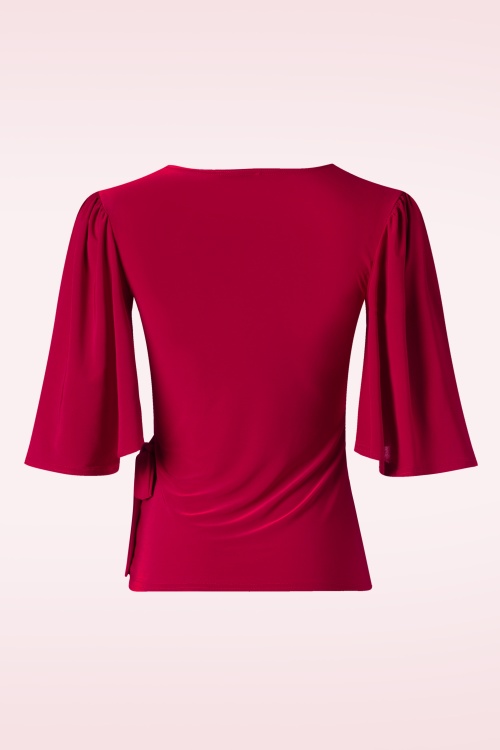Vintage Chic for Topvintage - Belle Slinky Top in Red 2