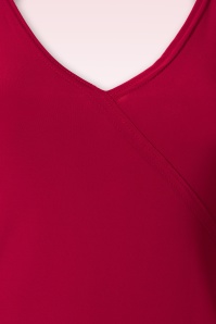Vintage Chic for Topvintage - Belle Slinky Top in Red 3
