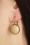Urban Hippies - Goldplated Dot Earrings in Biscotti Beige