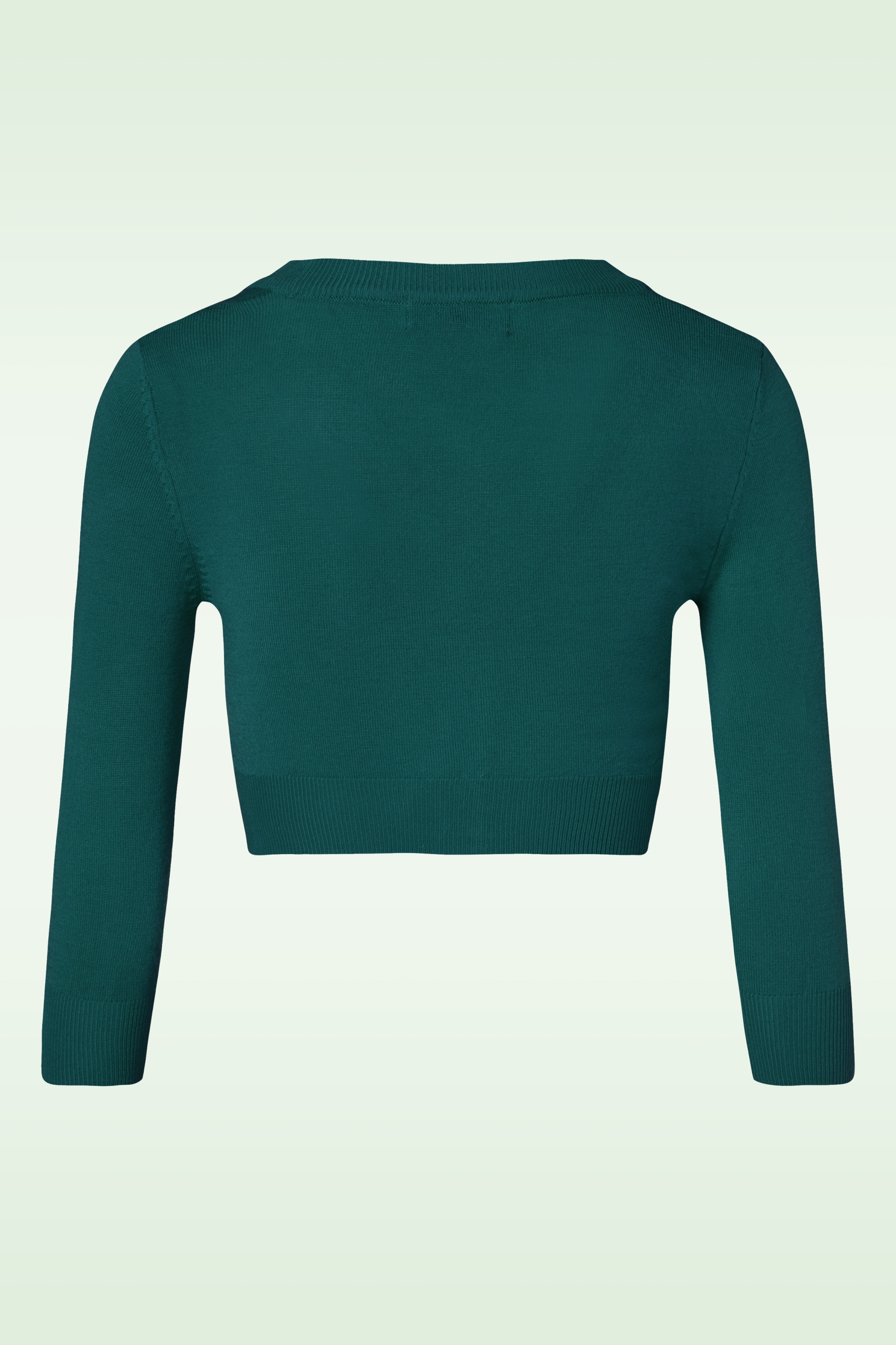 Mak Sweater - Shela cropped vest in pauwgroen 2