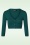 Mak Sweater - Gilet Court Shela Années 50 en Vert Paon