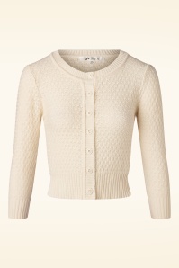 Mak Sweater - 50s Jennie Cardigan in Oatmeal