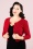 Mak Sweater - Jennie Cardigan Années 50 en Rouge 2