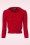Mak Sweater - Jennie Cardigan Années 50 en Rouge