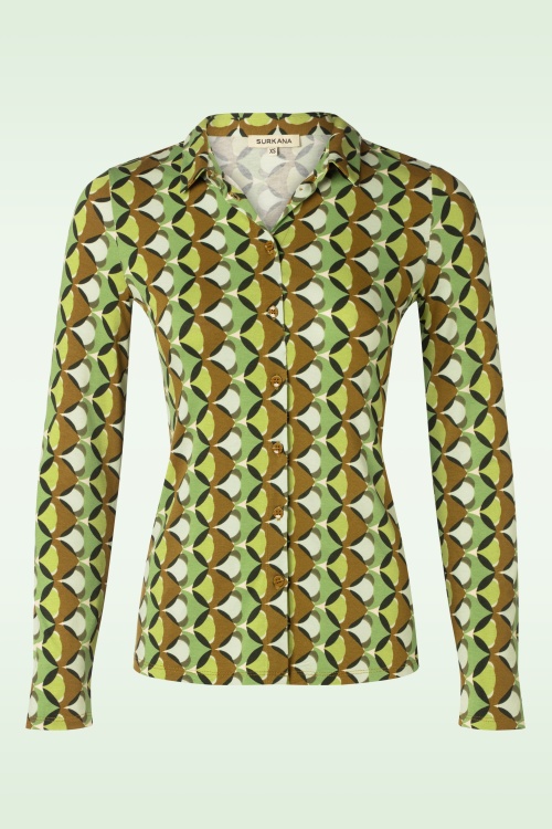Surkana - Paloma blouse in groen