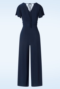 Vintage Chic for Topvintage - Matilda jumpsuit in marineblauw 2
