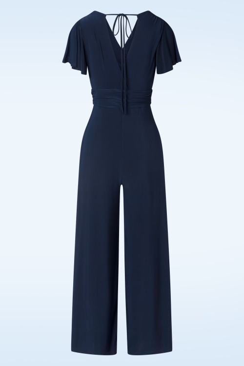 Vintage Chic for Topvintage - Matilda Jumpsuit in Navy 2