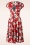Vintage Chic for Topvintage - Miley Flower Swing Dress in True Red 2