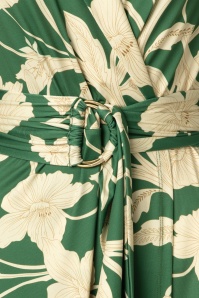 K-Design - Charlotte Flower jurk in groen  4