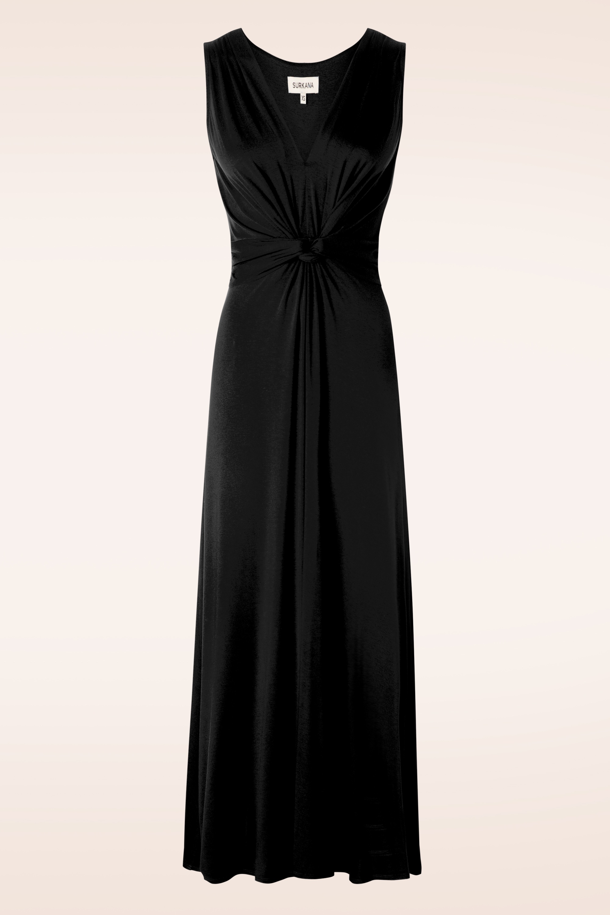 Surkana - Jasmine maxi jurk in zwart 2