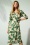 K-Design - Charlotte Flower jurk in groen 