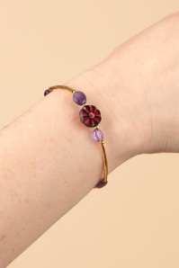 Urban Hippies - Sassy Ametista Bracelet in Gold and Purple