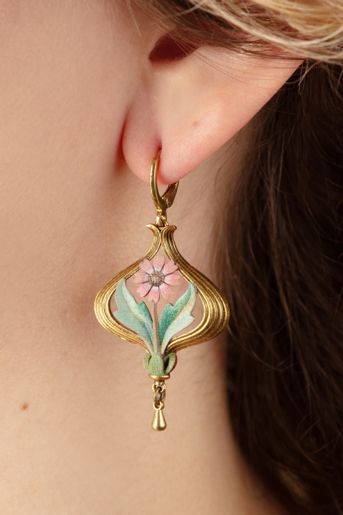 Urban Hippies - Arabella Earrings in Gold and Peach