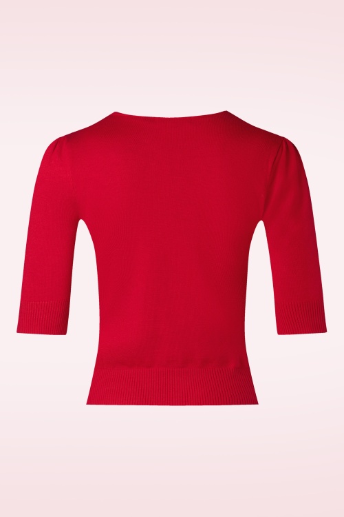 Banned Retro - Grace Pullover in Rot 2