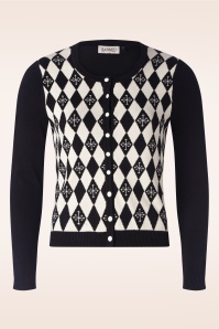 Mak Sweater - Oda vest met open voorkant in zwart