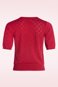 Banned Retro - Heart Blooms cardigan in rood 2