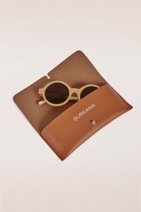 Surkana - Stay Shady Runde Sonnenbrille in Latte 3