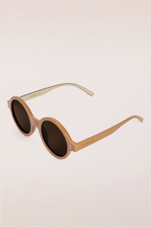 Surkana - Stay Shady Round Sunglasses in Latte 5