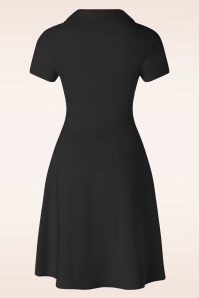 Banned Retro - Wonder Fit and Flare Swing Dress in Black 2