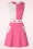 Vixen - Sixties Kontrast Kleid in Rosa